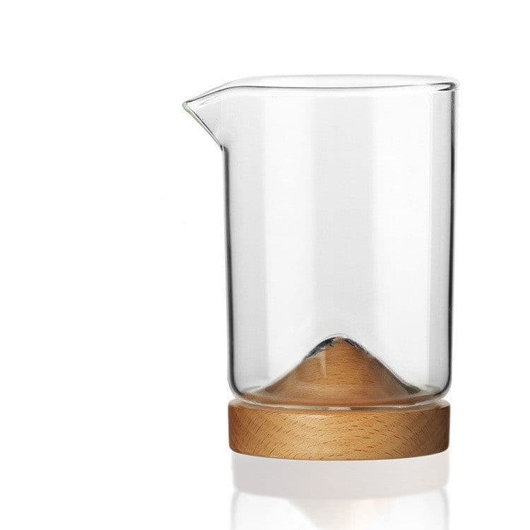 image-High Borosilicate Glass Water Cup Mountain Style Tea Cup