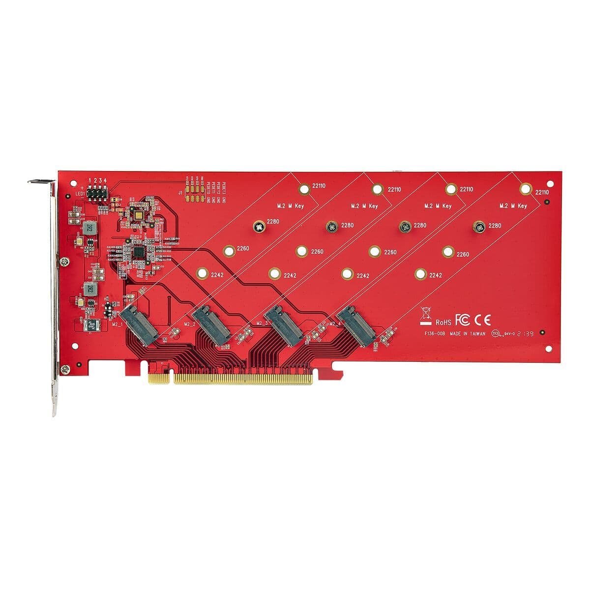 image-PCI Card Startech QUAD-M2-PCIE-CARD-B