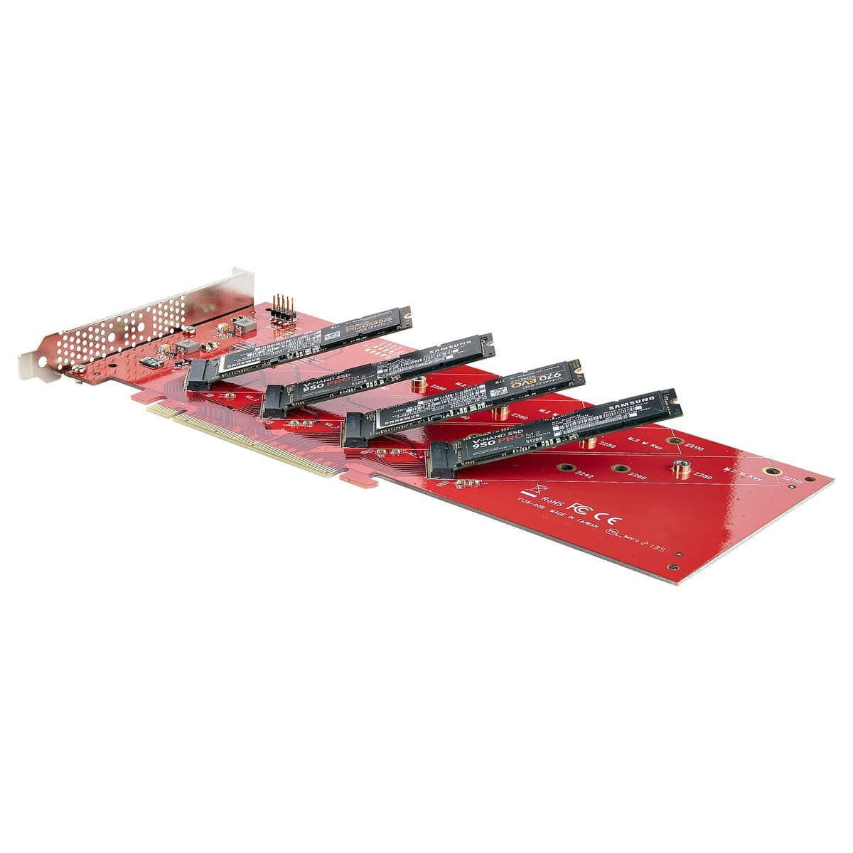 image-PCI Card Startech QUAD-M2-PCIE-CARD-B