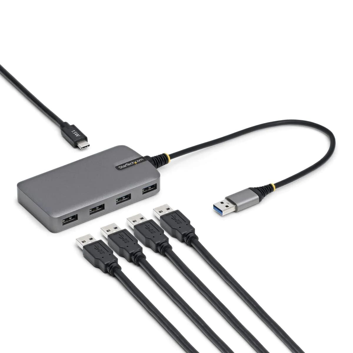 image-USB Hub Startech 5G4AC-USB-A-HUB Grey