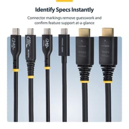 image-HDMI Cable Startech HDMI21-CBL-8K60-50CM Black
