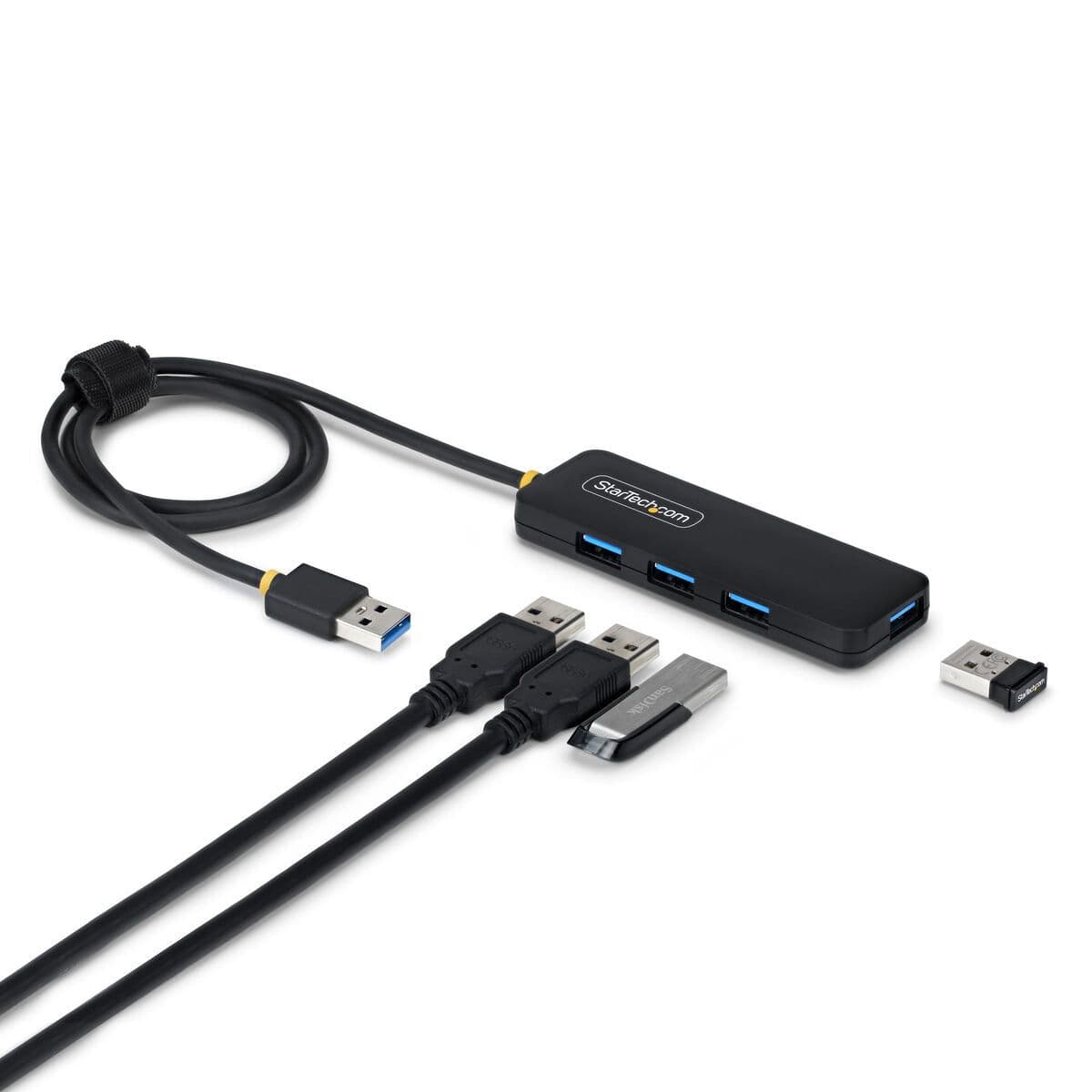 image-USB Hub Startech H5A4A-USB-HUB-2 Black