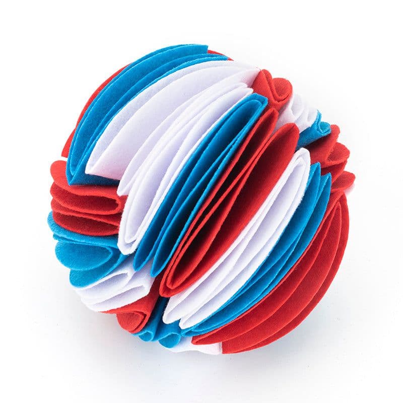 image-Foldable Dog Snuffle Ball Dog Training Toys Increase IQ Pet Cat Training Games Feeding Intelligence Toy