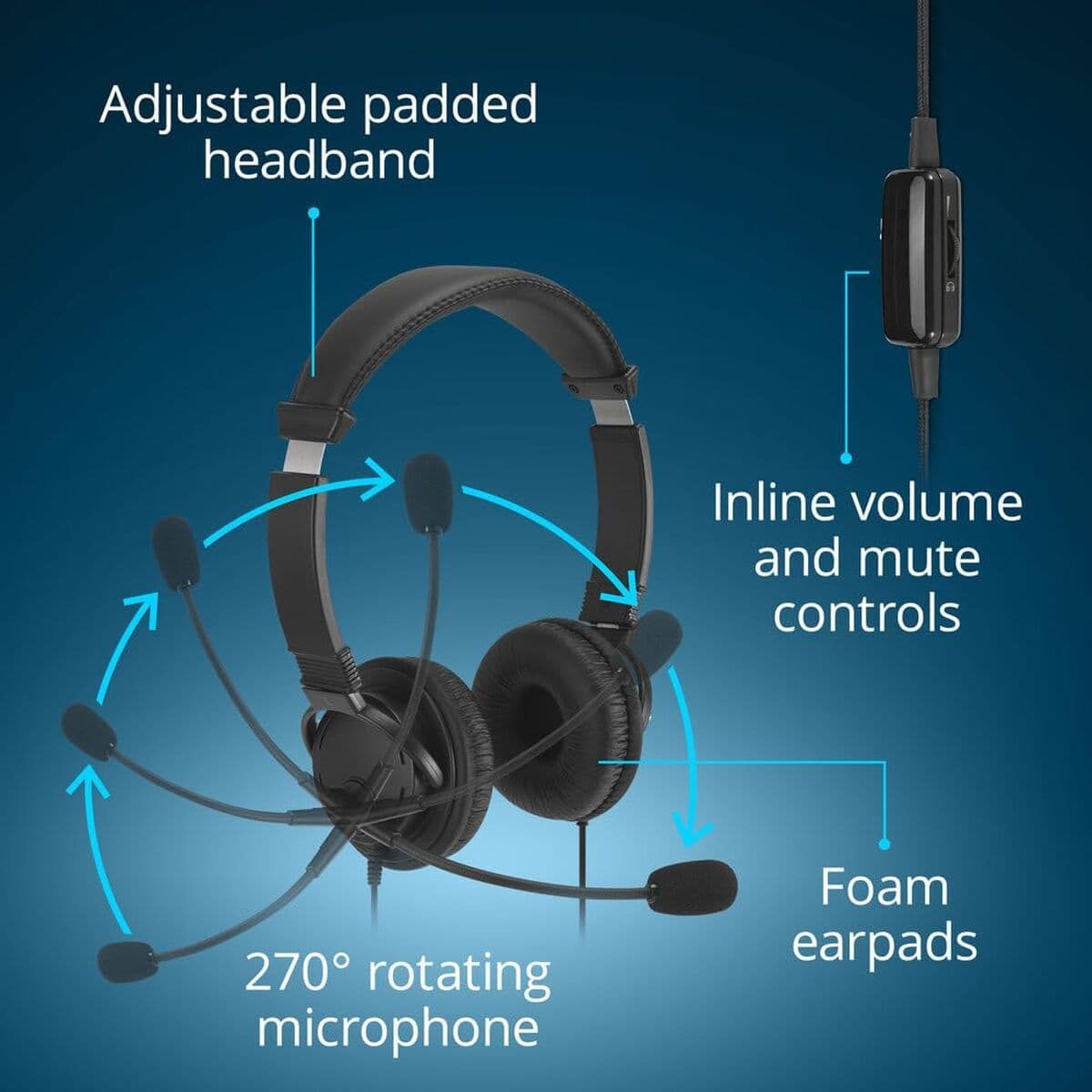 image-Headphones Kensington K97464WW Black