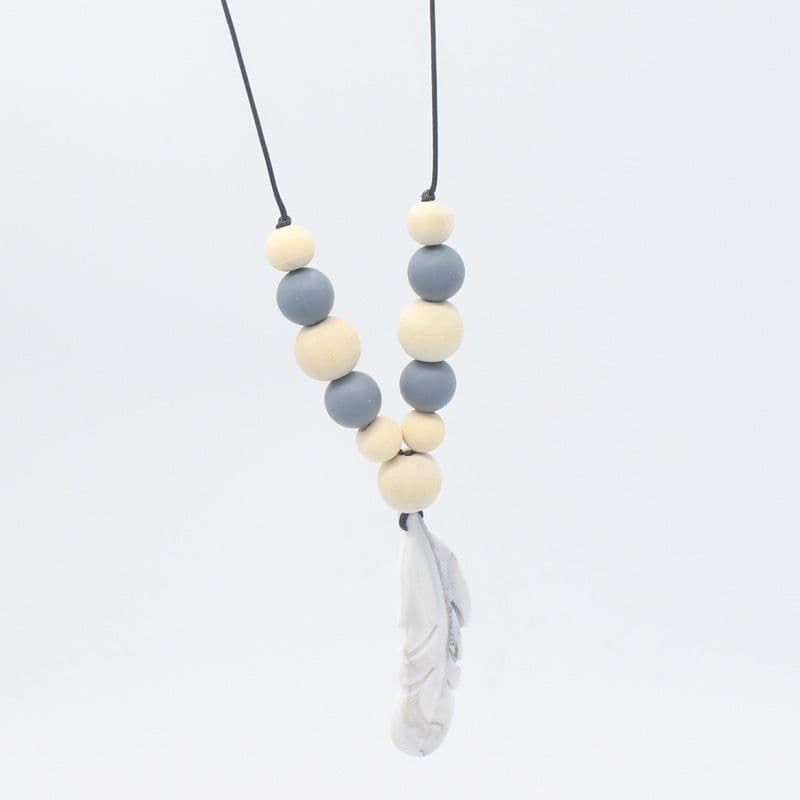 image-Baby Soothing Teether Protects Safety Baby Teether Necklace