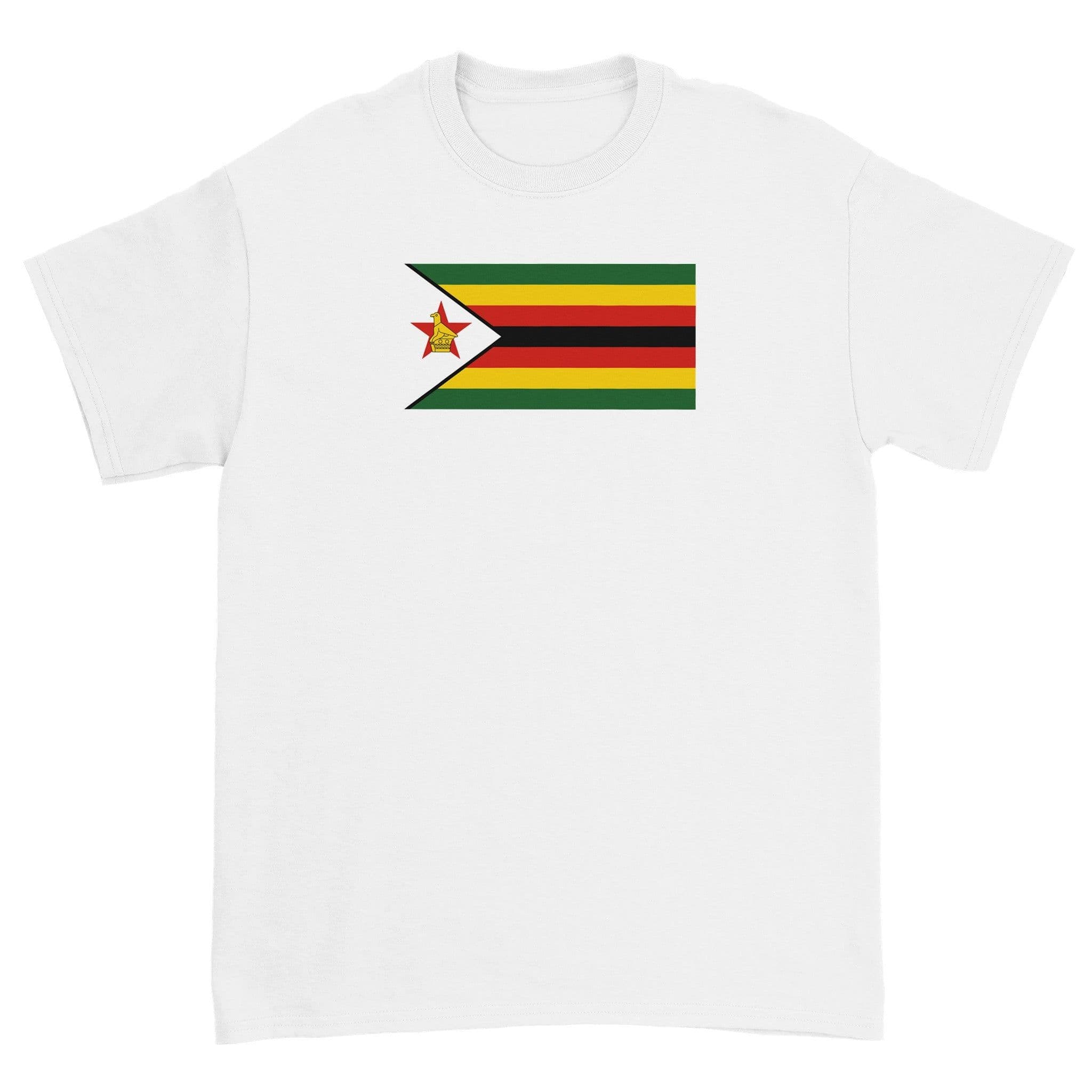 image-Drapeau du Zimbabwe - T-shirt unisexe ras du cou en coton ultra |