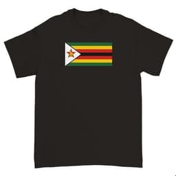 image-Drapeau du Zimbabwe - T-shirt unisexe ras du cou en coton ultra |