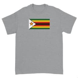 image-Drapeau du Zimbabwe - T-shirt unisexe ras du cou en coton ultra |