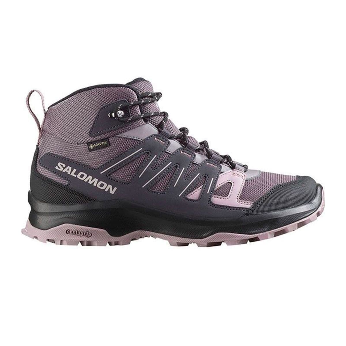 image-Walking Shoes for Women Salomon Storen Mid GTX Purple
