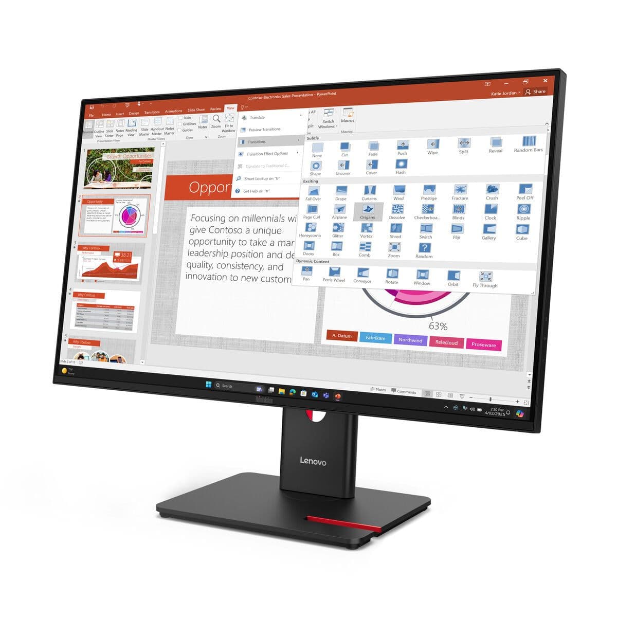 image-Gaming Monitor Lenovo 64A5MAT6EU 27" Full HD LCD