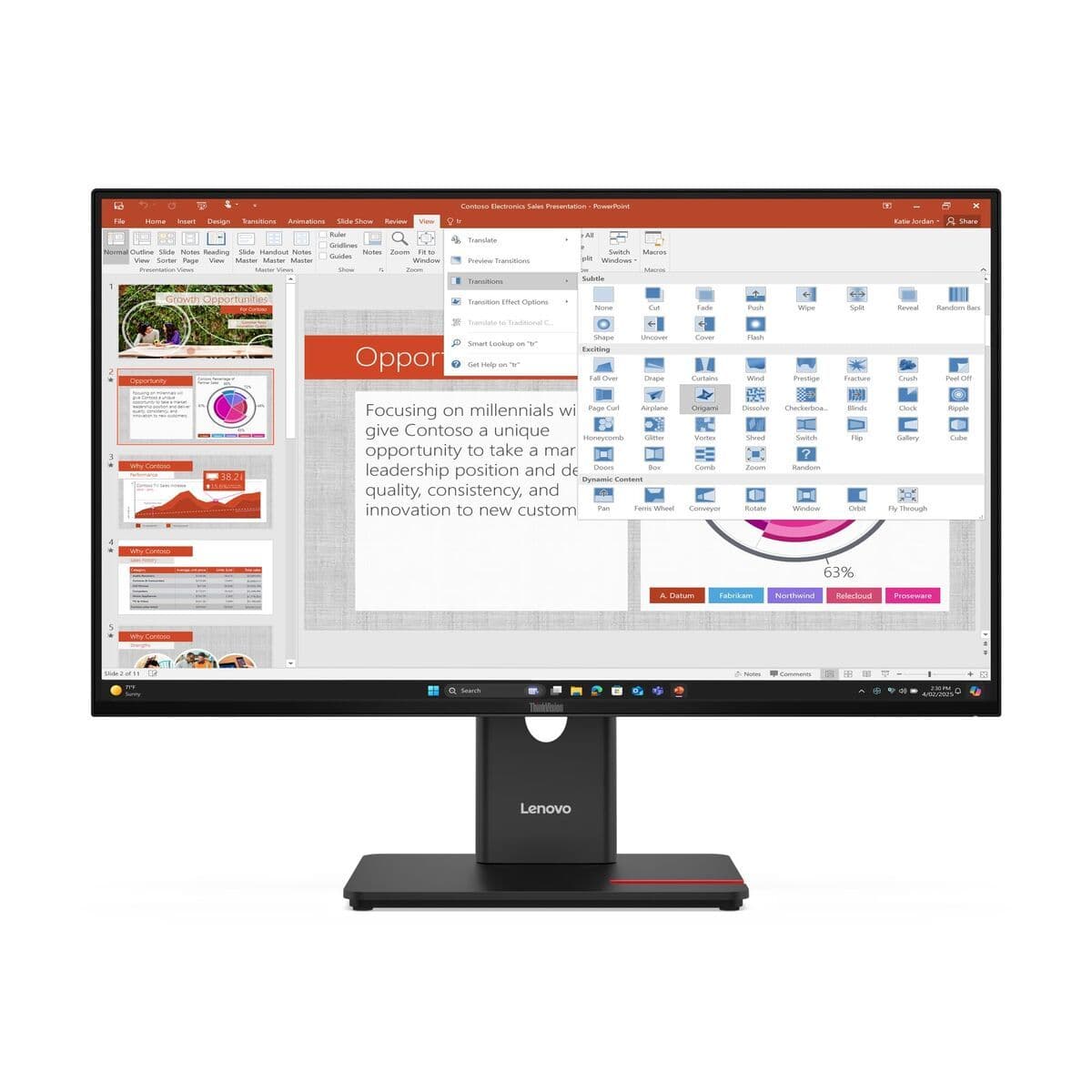 image-Gaming Monitor Lenovo 64A5MAT6EU 27" Full HD LCD