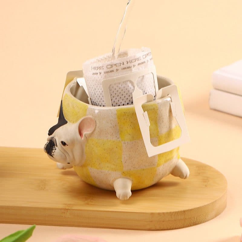 image-Handmade Bulldog Coffee Cup Water Cup Creative