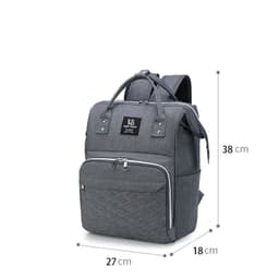 image-Large Capacity Multifunctional Usb Rechargeable Oxford Cloth Lightweight Baby Diaper Bag