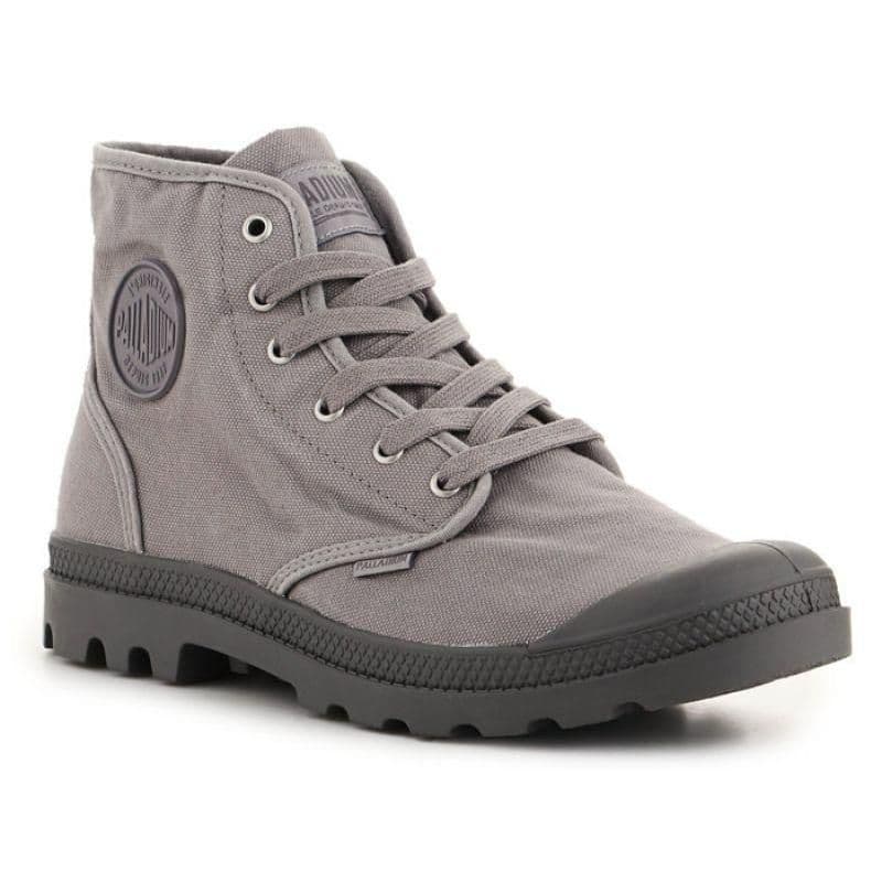 image-Palladium Pampa High Hi M 02352-071-M Gray Flannel shoes