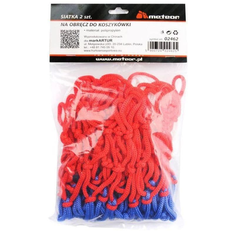 image-Meteor basketball hoop net 2 pieces 02462