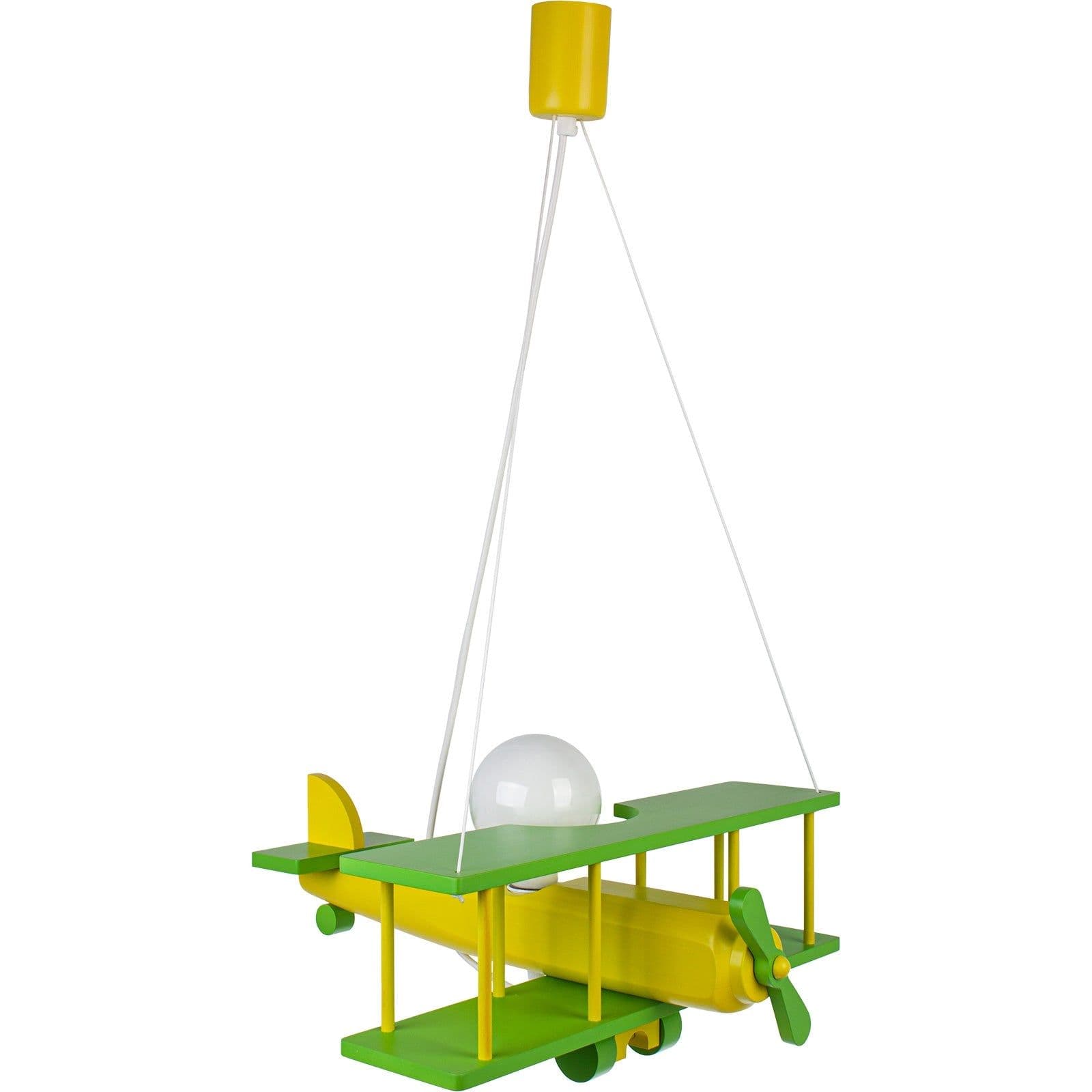 image-Hanging lamp Large airplane green - sedan