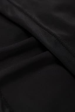 image-Black Pocketed Wide Waistband Swim Shorts