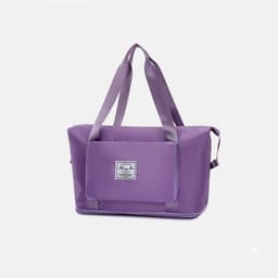 image-Foldable Storage Travel Bag Waterproof Large Capacity Gym Fitness Bag Weekender Overnight For Women