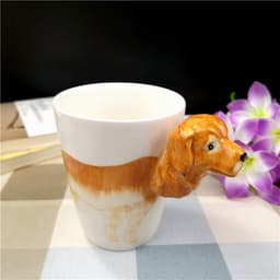 image-Creative Ceramic Water Cup Of Cartoon Dog