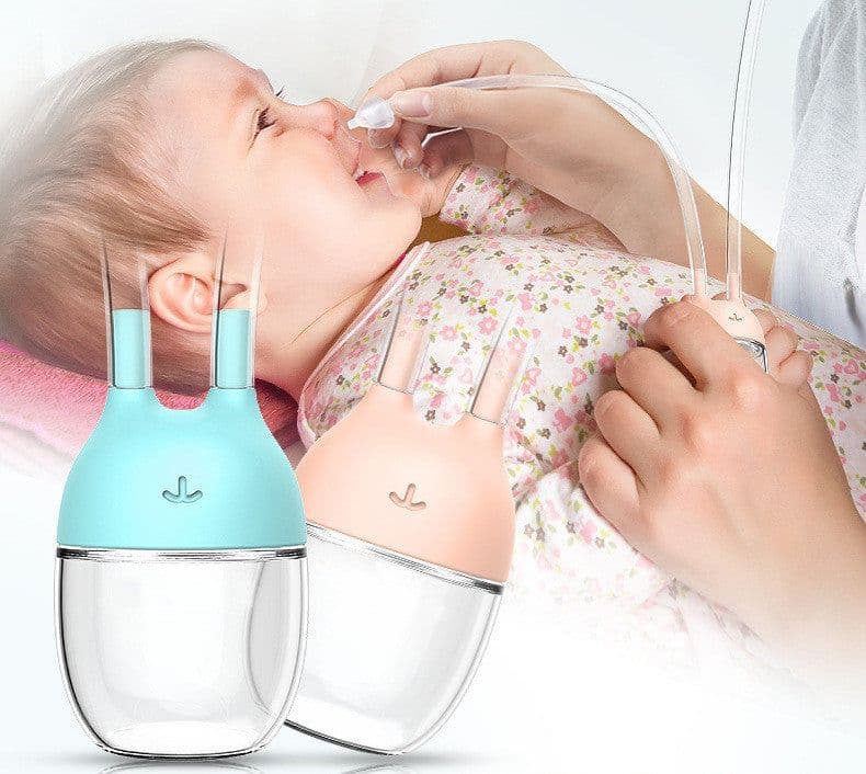 image-Convenient Baby Safe Nose Cleaner Vacuum Suction Nasal Mucus Runny Aspirator Inhale Baby Kids Healthy Care Stuff
