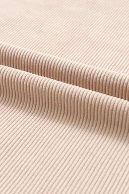 image-Strawberry Pink Ribbed Corded Oversized Sweatshirt