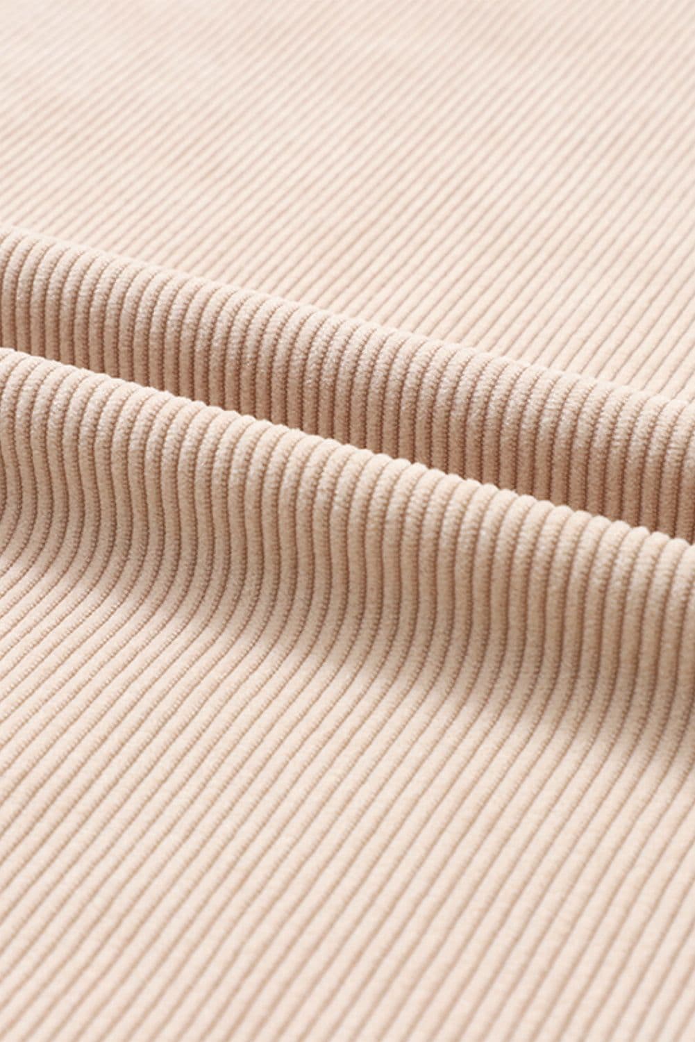 image-Strawberry Pink Ribbed Corded Oversized Sweatshirt