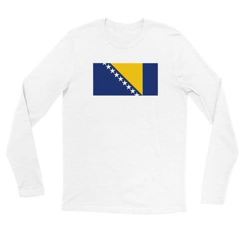 image-Drapeau de la Bosnie-Herzégovine - T-shirt à manches longues premium