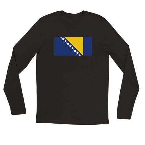 image-Drapeau de la Bosnie-Herzégovine - T-shirt à manches longues premium
