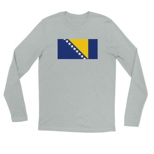 image-Drapeau de la Bosnie-Herzégovine - T-shirt à manches longues premium