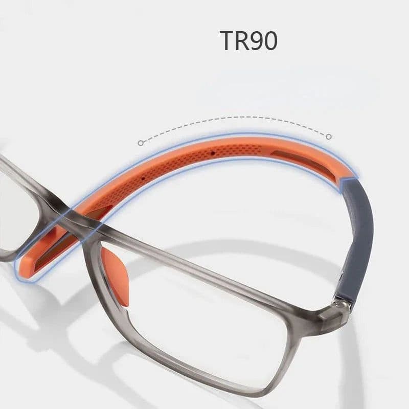 image-Anti-blue Light Reading Glasses Ultralight TR90 Sport Presbyopia Eyeglasses Women Men Far Sight Optical Eyewear Diopters To +4.0