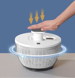 image-Press Vegetables Dehydrater Fruits Salad Spinner Household