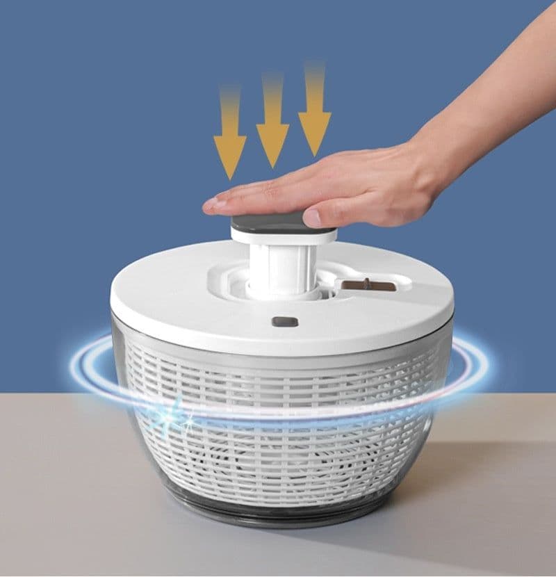 image-Press Vegetables Dehydrater Fruits Salad Spinner Household