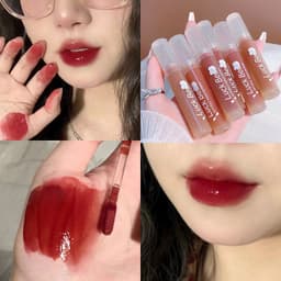 image-Lucky Bear Lip Lacquer Water Light Nourishing Moisturizing Non-fading No Stain On Cup Lipstick Glass Lip Gloss