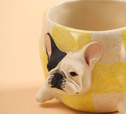 image-Handmade Bulldog Coffee Cup Water Cup Creative