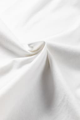 image-White Pointelle Lace Half Sleeve Crew Neck Tee