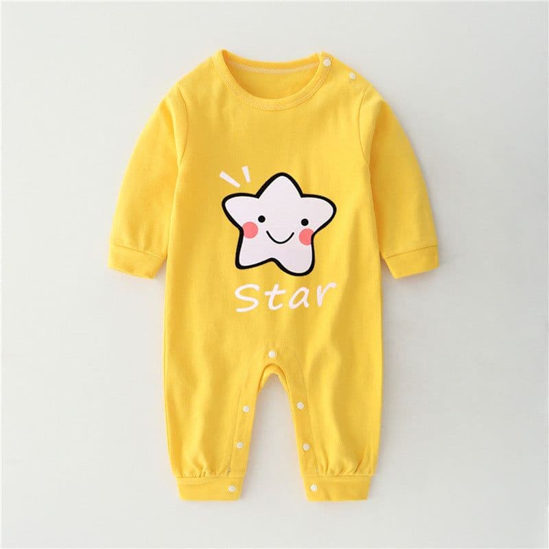 image-Baby One-piece Cotton Romper Pajamas