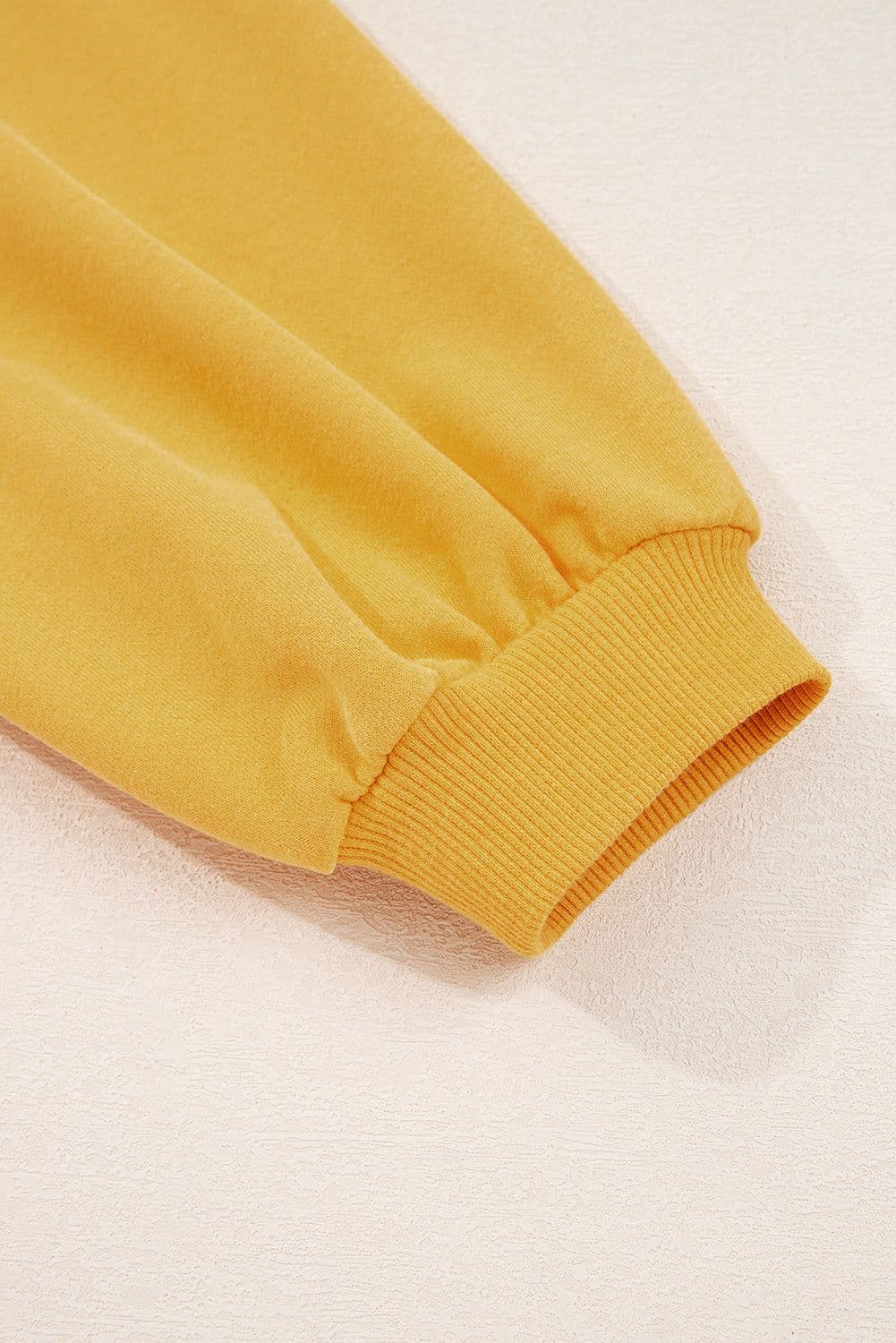 image-Citrus Pleated Balloon Sleeve Pullover Sweatshirt