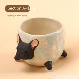 image-Handmade Bulldog Coffee Cup Water Cup Creative