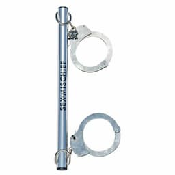 image-Spreader Bar With Metal Cuffs Sportsheets