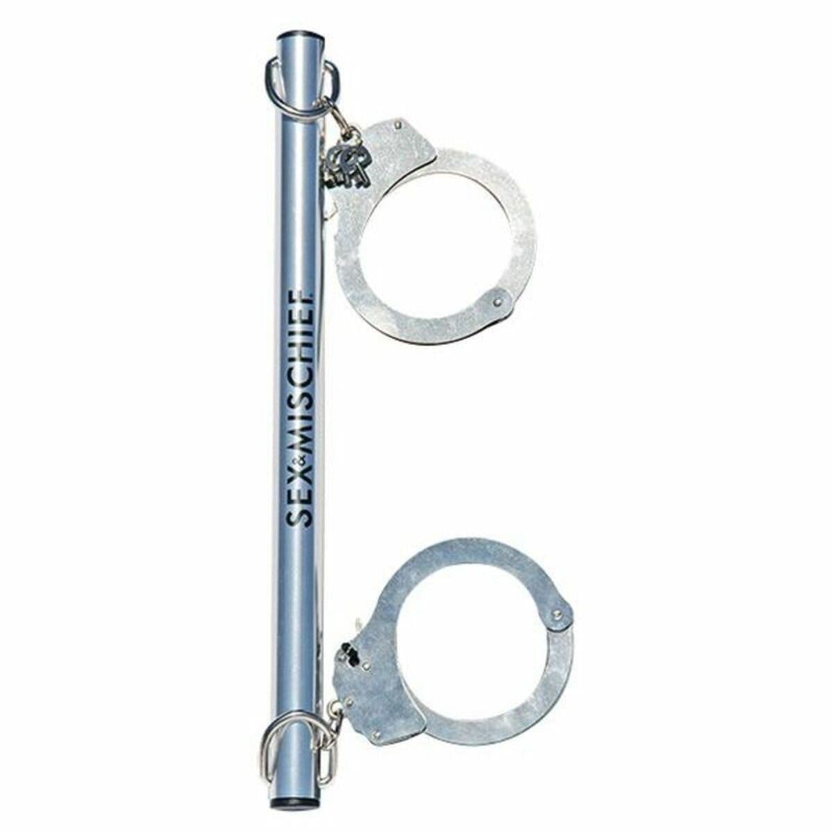 image-Spreader Bar With Metal Cuffs Sportsheets