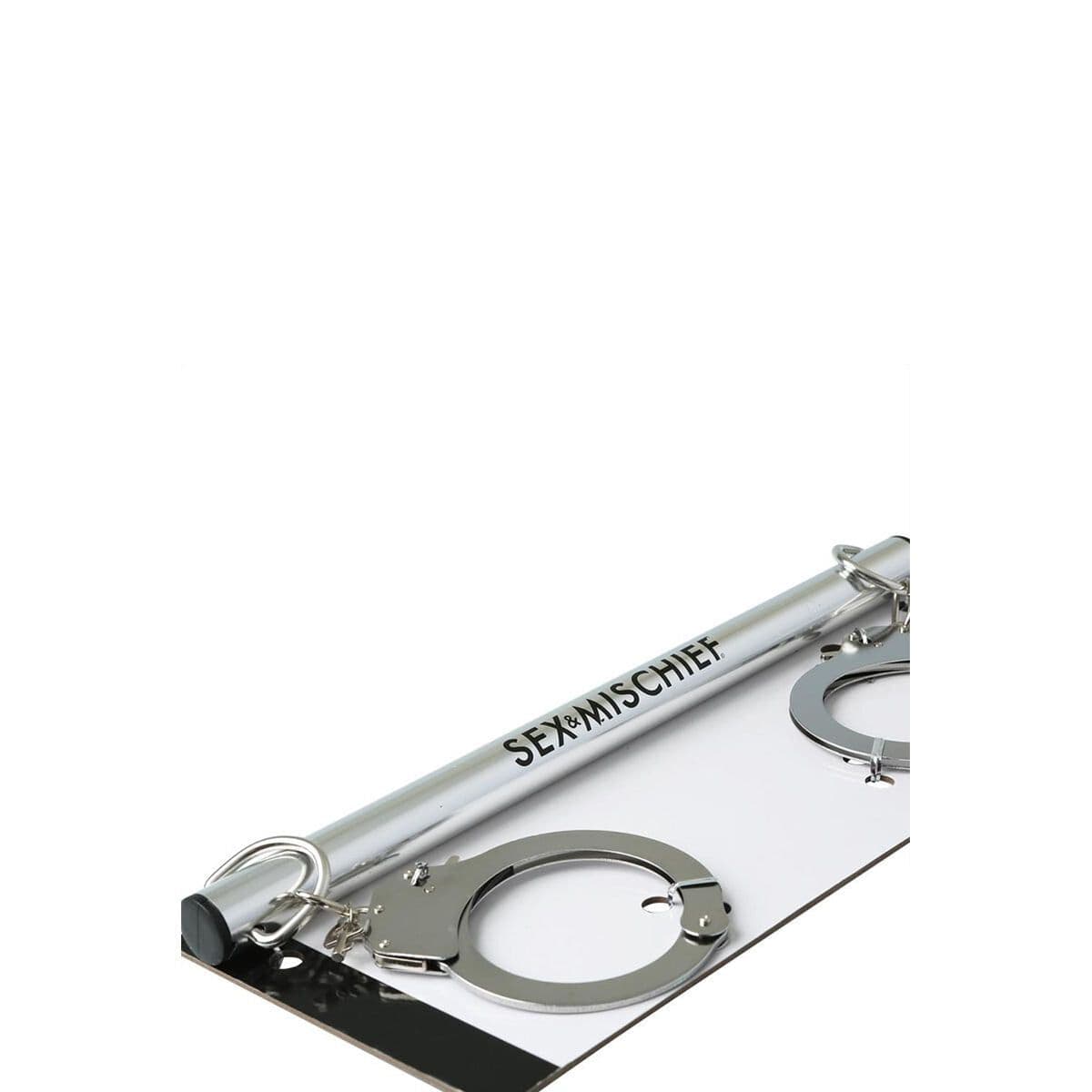 image-Spreader Bar With Metal Cuffs Sportsheets