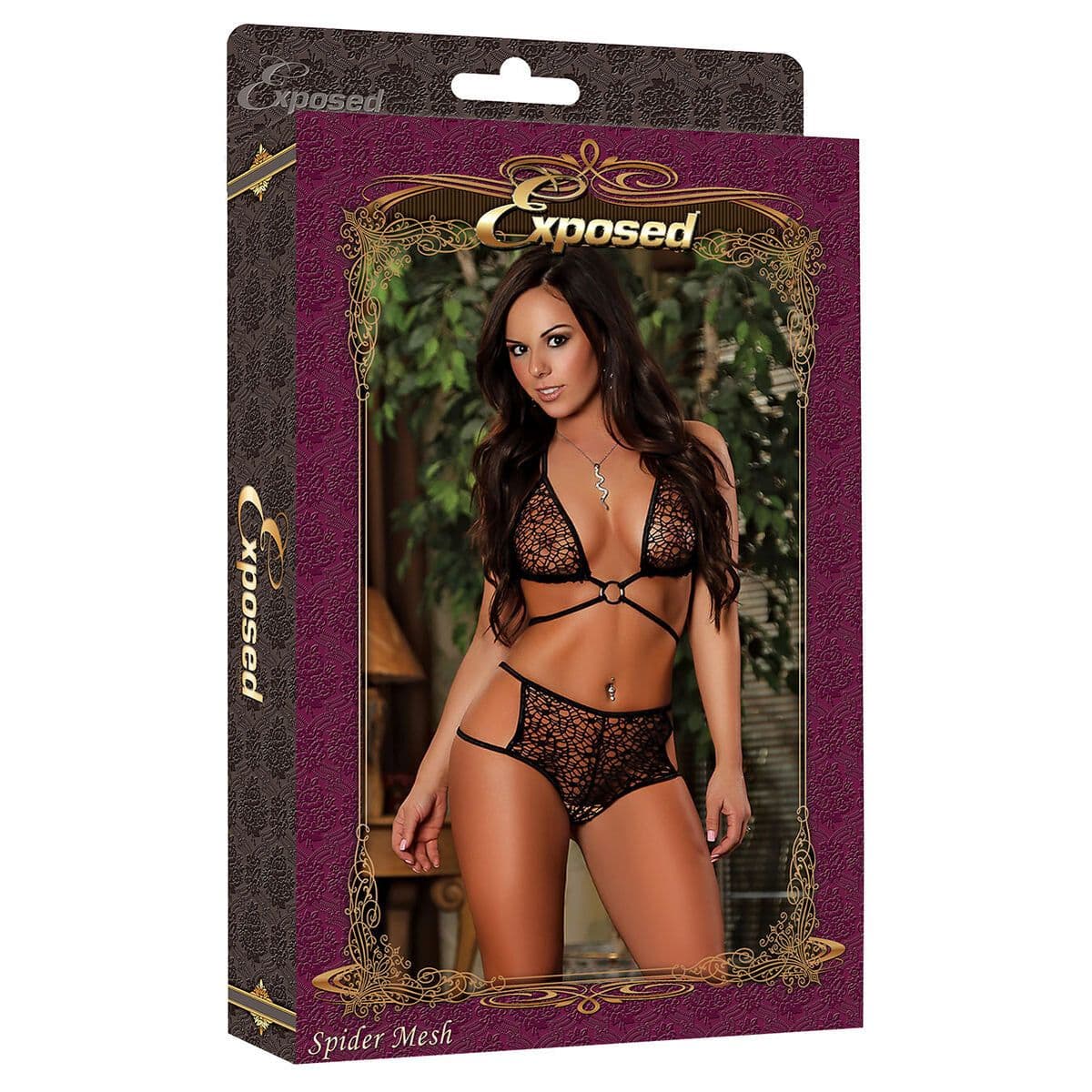 image-Underwear Set Exposed Black (L/XL)
