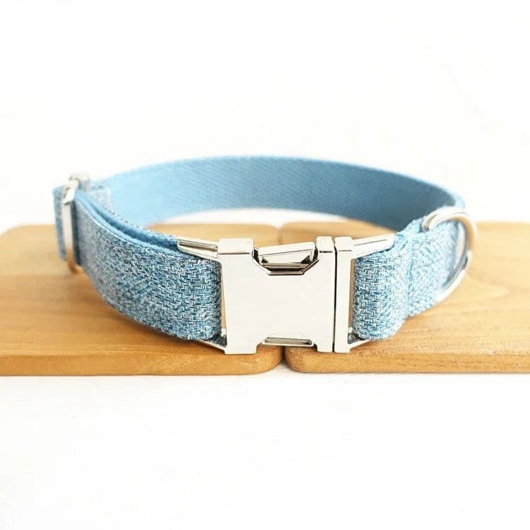 image-Personalized Dog Collar Customized Pet Collars Free Engraving ID Nameplate Tag Pet Accessory Suit Fiber Puppy Collars Leash