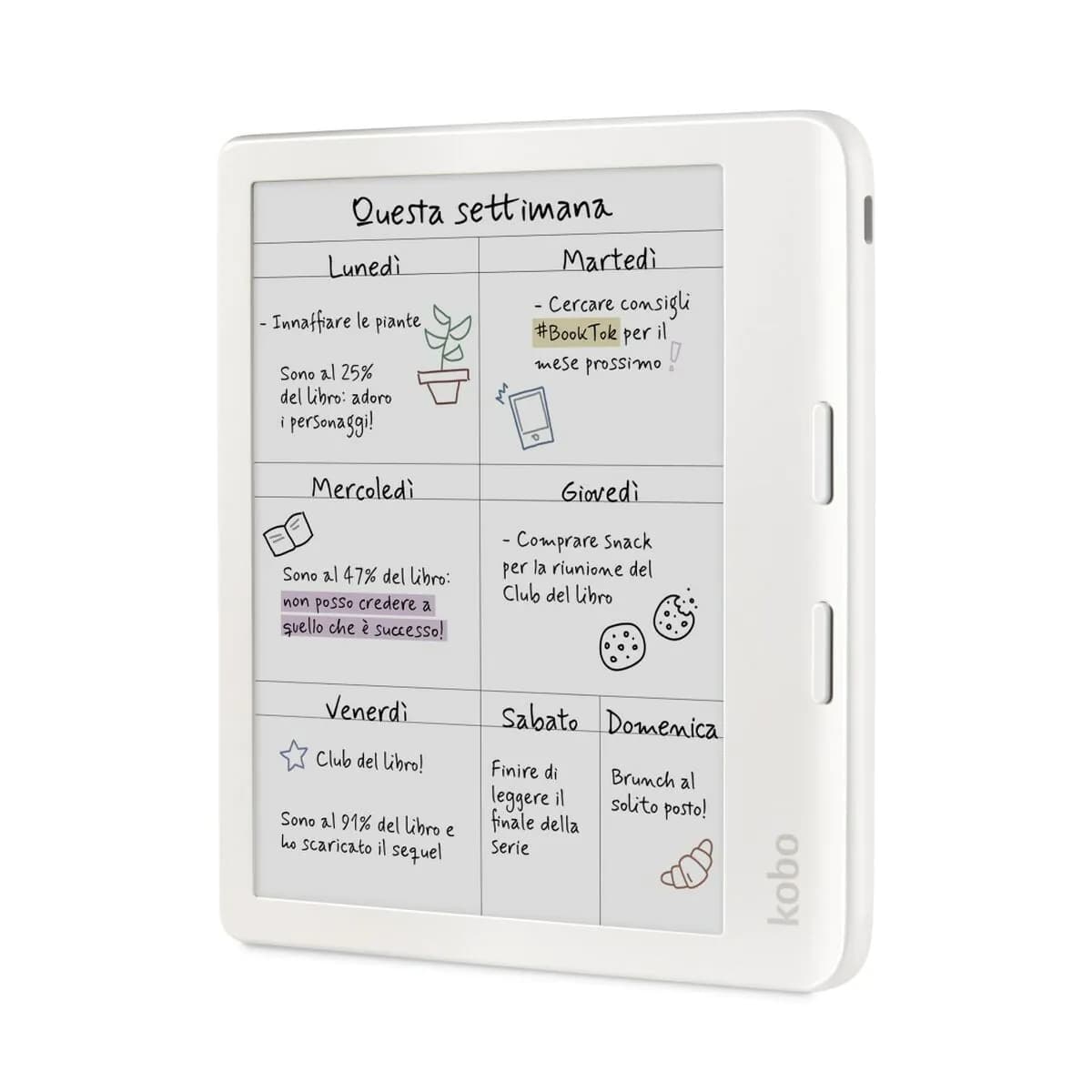 image-EBook Rakuten N428-KU-WH-K-CK White 32 GB 7"
