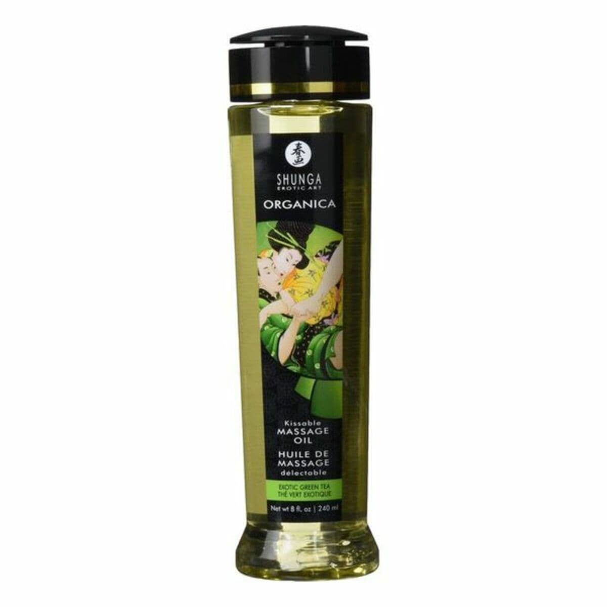 image-Massage Oil Organic Erotic Green Tea Shunga Exotic (240 ml)