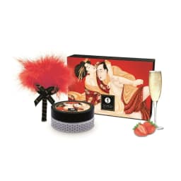 image-Edible powders Shunga CHAMPAGNE STRAWBERRIES 75 g