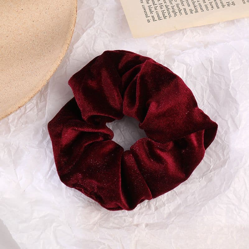image-Flannel Hair Tie Hair Rope Amazon Velvet Fashion Ponytail Hair Accessories