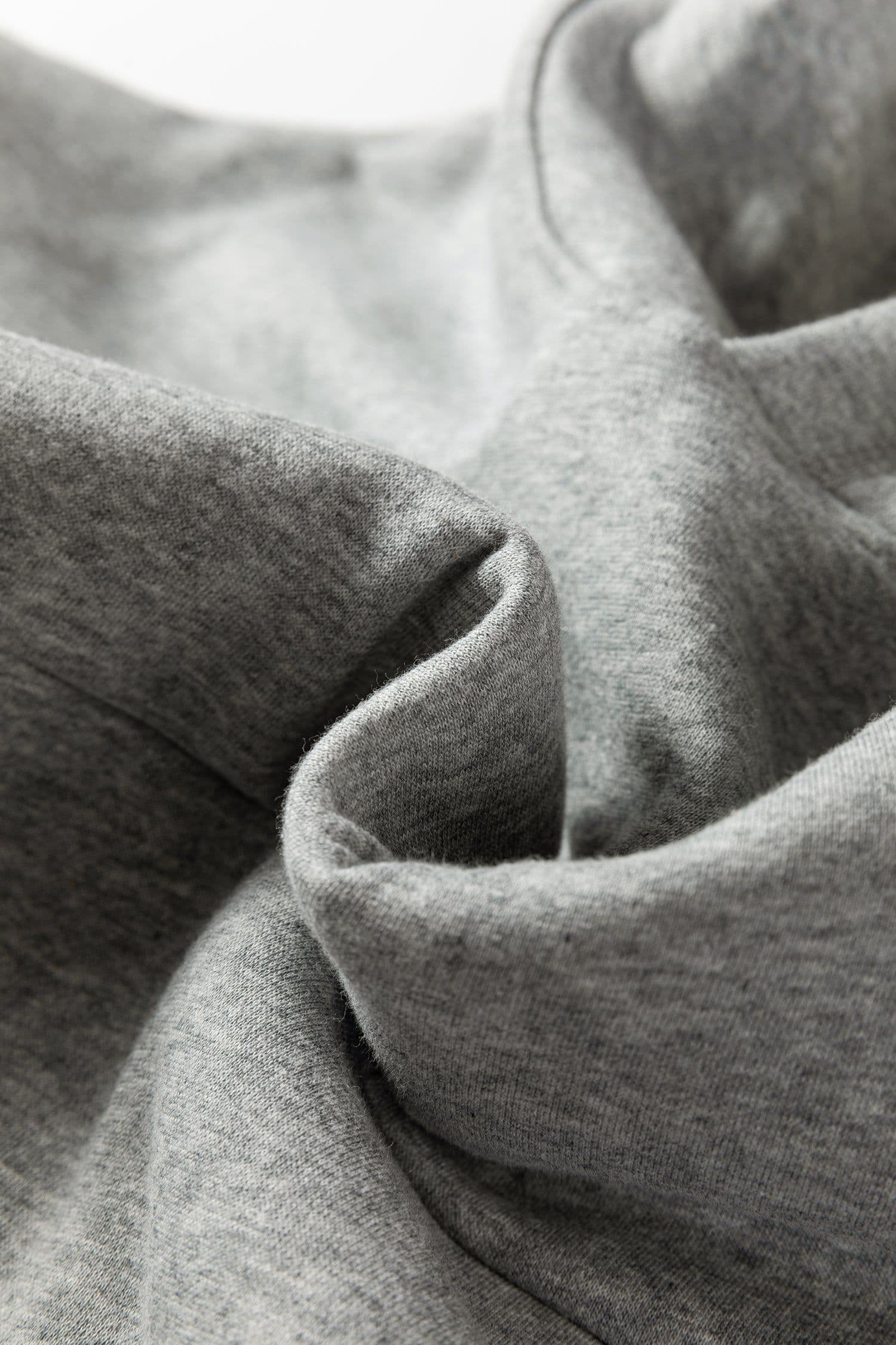 image-Gray Contrast Rope Drawstring Ruffle Trim Hoodie