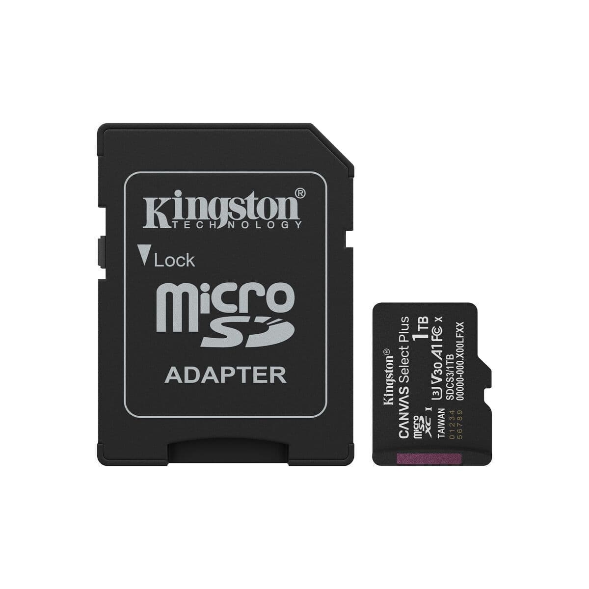 image-Micro SD Memory Card with Adaptor Kingston SDCS3 1 TB