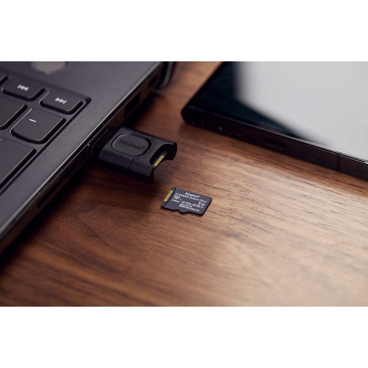 image-Micro SD Memory Card with Adaptor Kingston SDCS3 1 TB